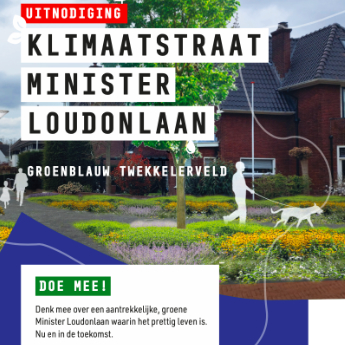 Uitnodiging klimaatstraat Minister Loudonlaan